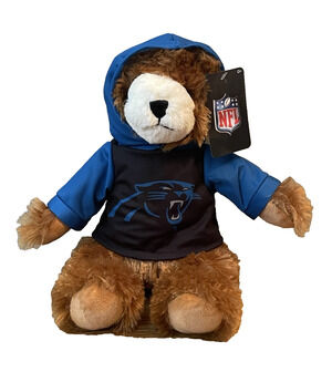 NFL Carolina Panthers Teddy Bear Plush 13" Good Stuff Stuffed Animal NWT Hoodie